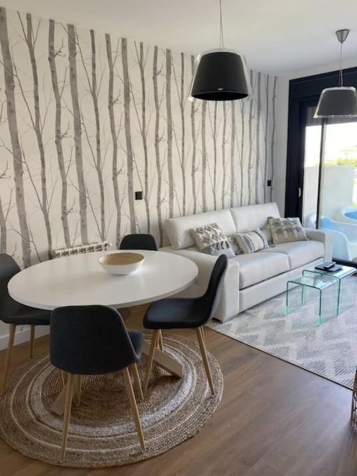 Precioso Apartamento Con Terraza Y Piscina En Portonovo-Sanxenxo Exterior foto