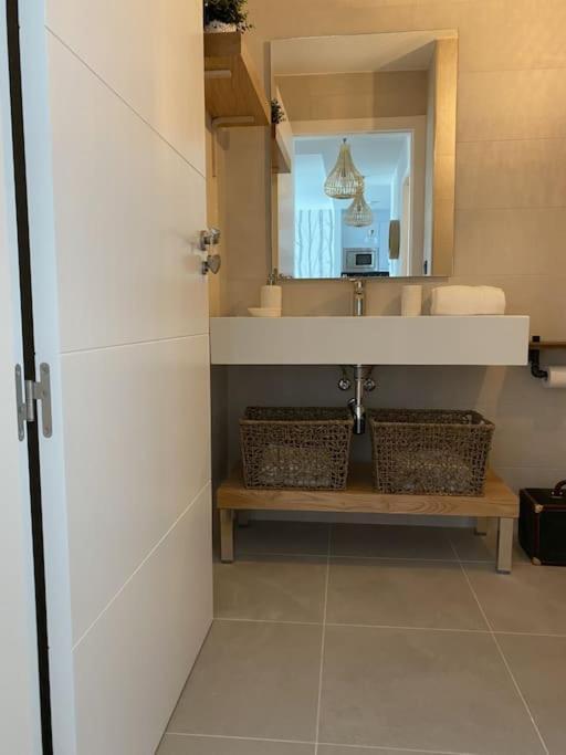 Precioso Apartamento Con Terraza Y Piscina En Portonovo-Sanxenxo Exterior foto